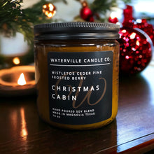 Load image into Gallery viewer, WVC 16 oz - Soy Candle Amber Jar Hand Poured - 2 Wick - Slow Burn - Holiday Scents