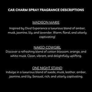 Scented Car Charm Fragrance Spray - Keep Car Smelling Fresh