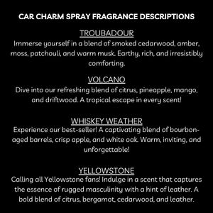 Scented Car Charm Fragrance Spray - Keep Car Smelling Fresh