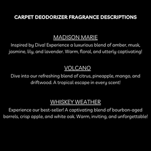 Carpet & Upholstery Deodorizer - Highly Scented - Eliminate Odors