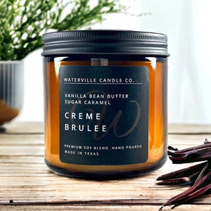 Creme Brulee 9oz Amber Jar Candle