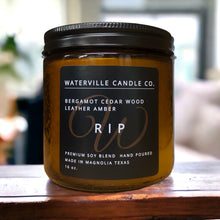 Load image into Gallery viewer, RIP Amber Jar Candle  16oz
