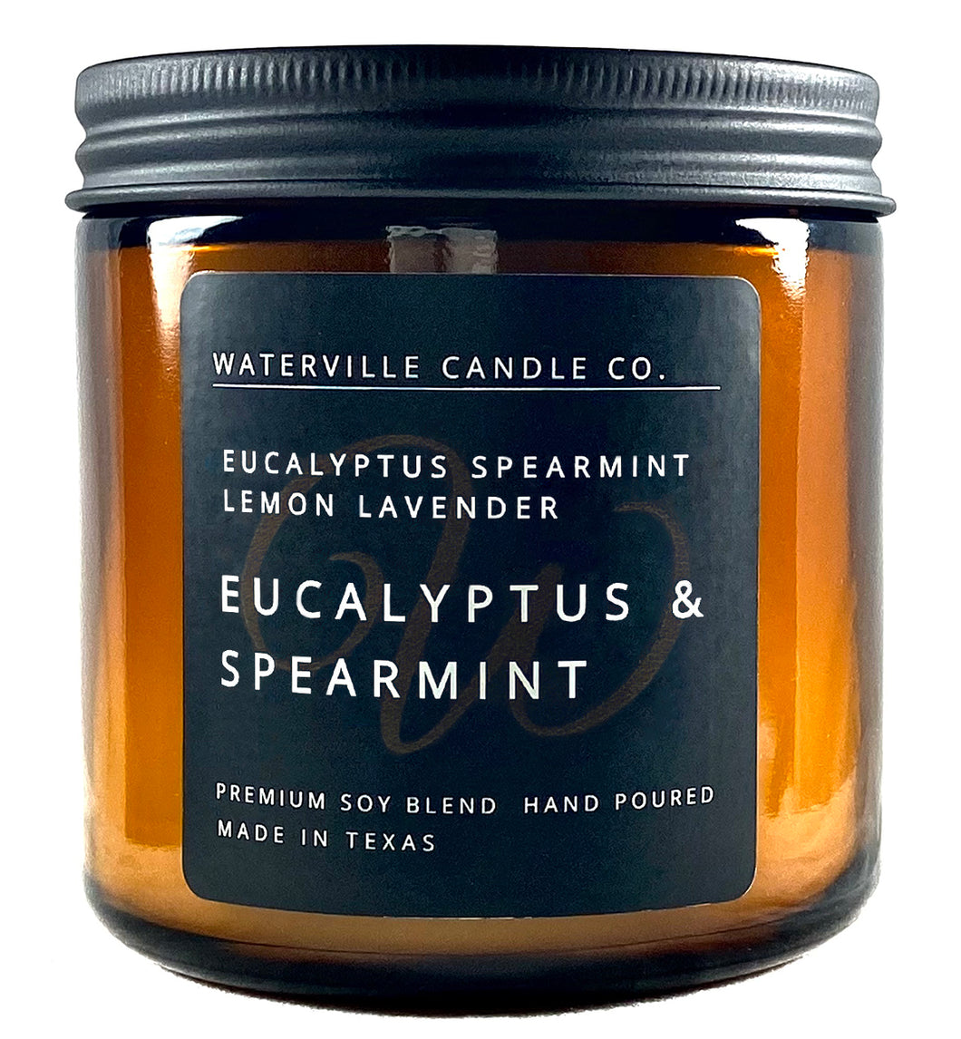 Eucalyptus & Spearmint 16oz Amber Jar Candle