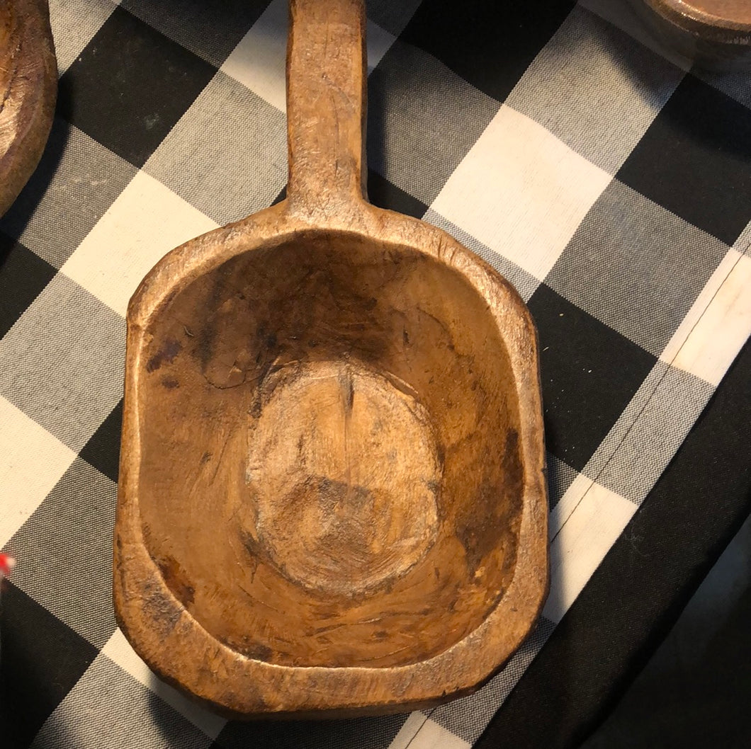 Wooden Scoop Bowl