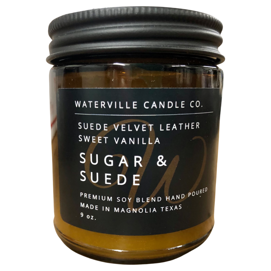 Sugar & Suede 9oz Amber Jar Candle
